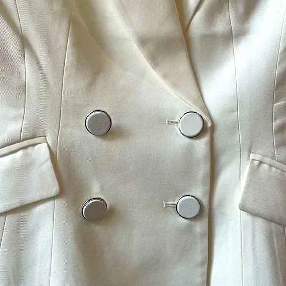 Luxe LBV viscose ivory vest, trendy - NWT, size S
